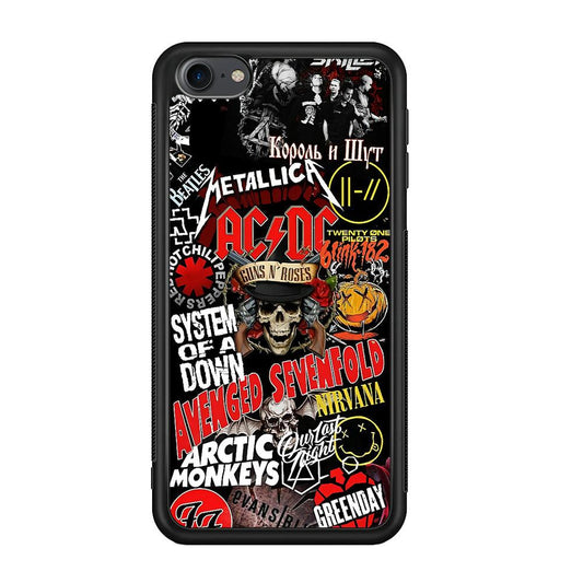 Guns N Roses Rock Star Assembly Point iPod Touch 6 Case-Rubber Black (2D Case)-Oxvistore