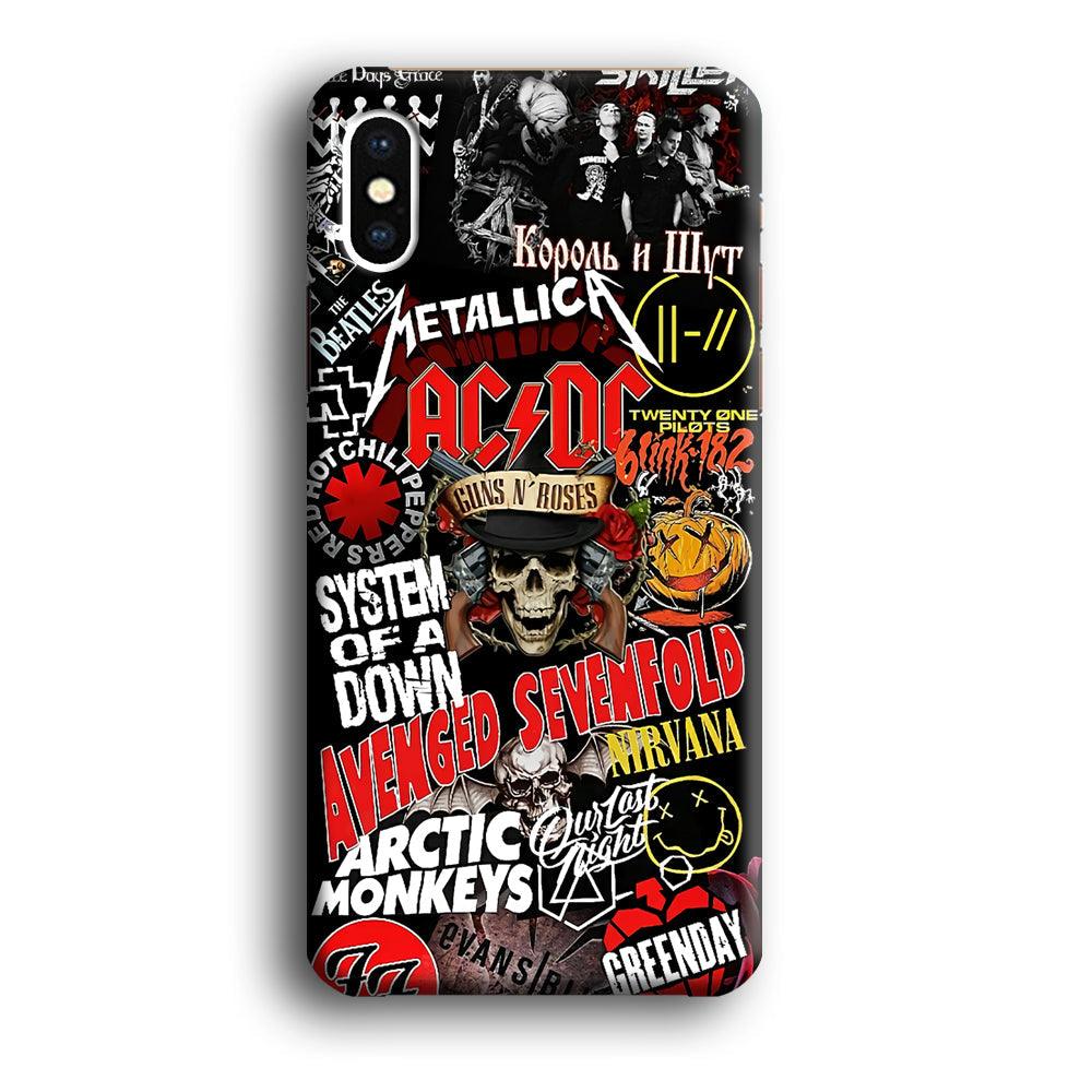 Guns N Roses Rock Star Assembly Point iPhone X Case-Oxvistore