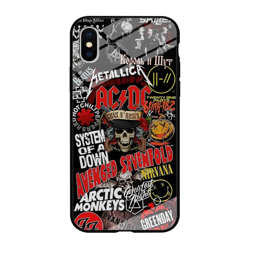 Guns N Roses Rock Star Assembly Point iPhone X Case-Oxvistore