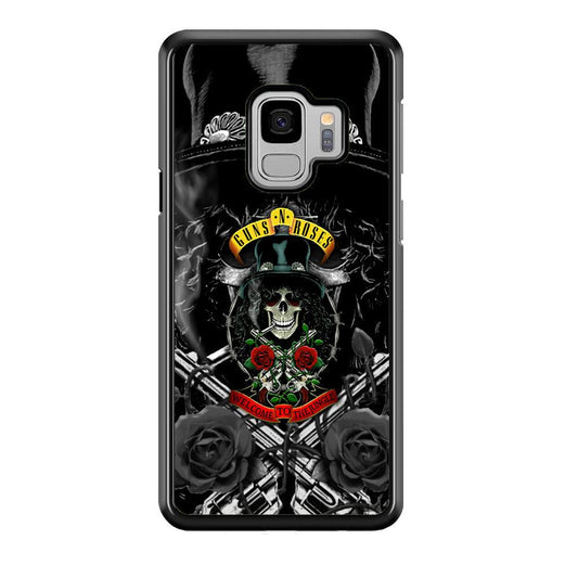 Guns N Roses Smiling Smoker Skull Samsung Galaxy S9 Case-Oxvistore