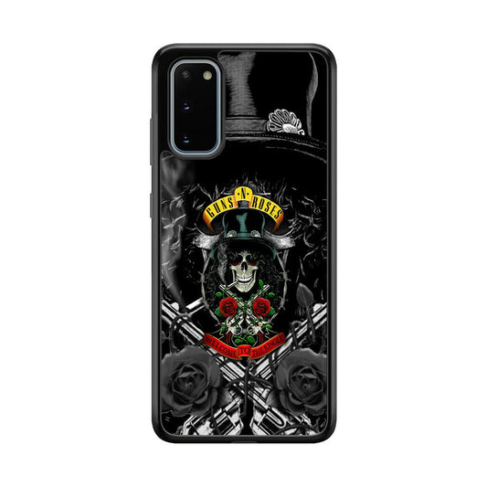 Guns N Roses Smiling Smoker Skull Samsung Galaxy S20 Case-Oxvistore