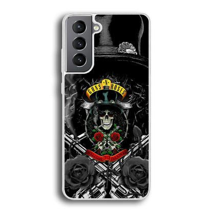 Guns N Roses Smiling Smoker Skull Samsung Galaxy S21 Case-Oxvistore