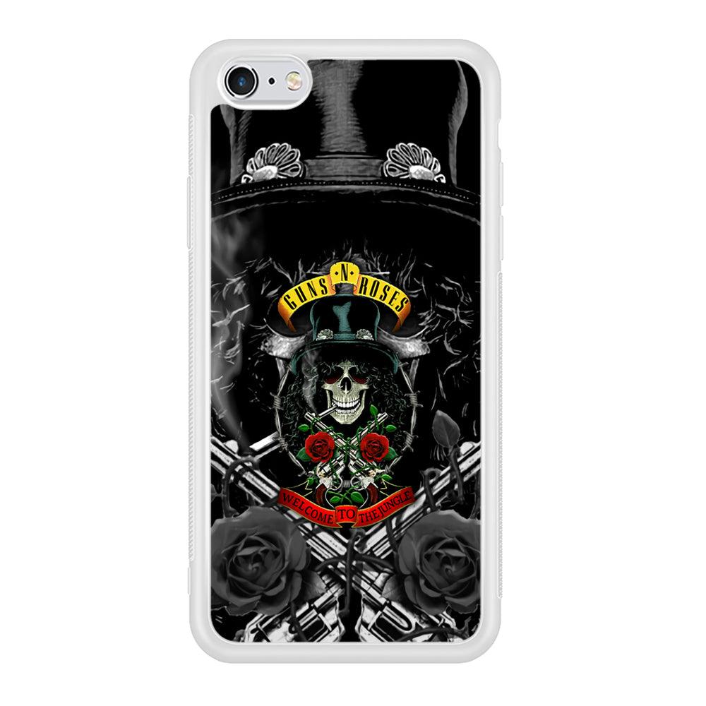 Guns N Roses Smiling Smoker Skull iPhone 6 Plus | 6s Plus Case-Oxvistore