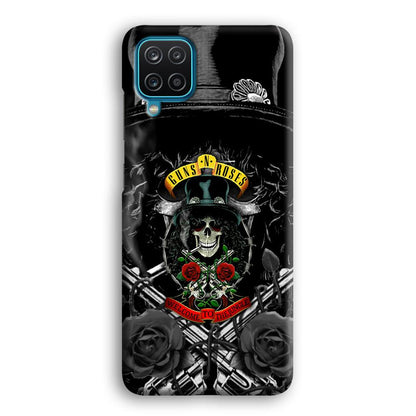 Guns N Roses Smiling Smoker Skull Samsung Galaxy A12 Case-Oxvistore