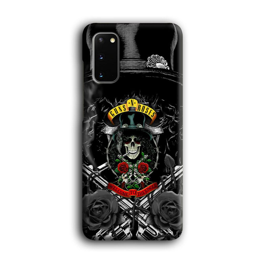 Guns N Roses Smiling Smoker Skull Samsung Galaxy S20 Case-Oxvistore