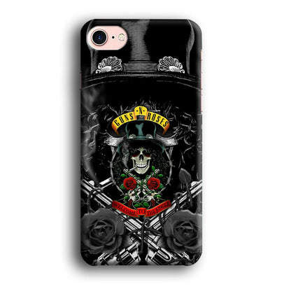 Guns N Roses Smiling Smoker Skull iPhone 8 Case-Oxvistore