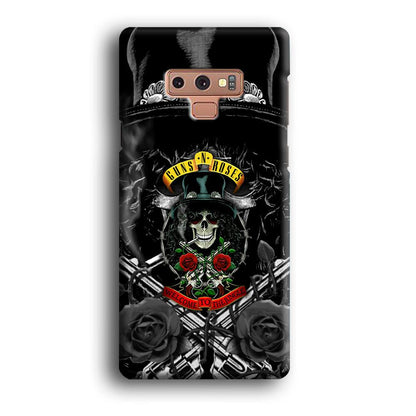 Guns N Roses Smiling Smoker Skull Samsung Galaxy Note 9 Case-Oxvistore