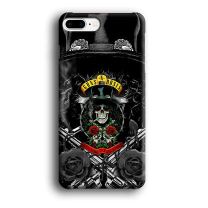 Guns N Roses Smiling Smoker Skull iPhone 8 Plus Case-Oxvistore