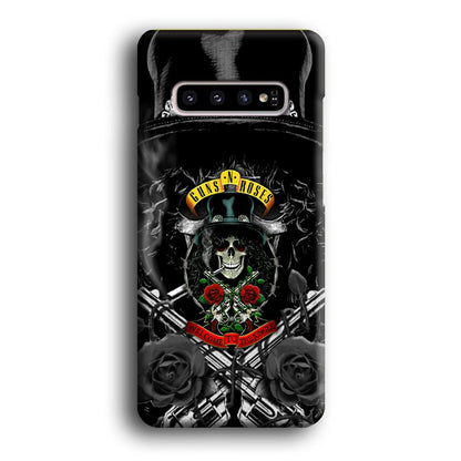 Guns N Roses Smiling Smoker Skull Samsung Galaxy S10 Plus Case-Oxvistore