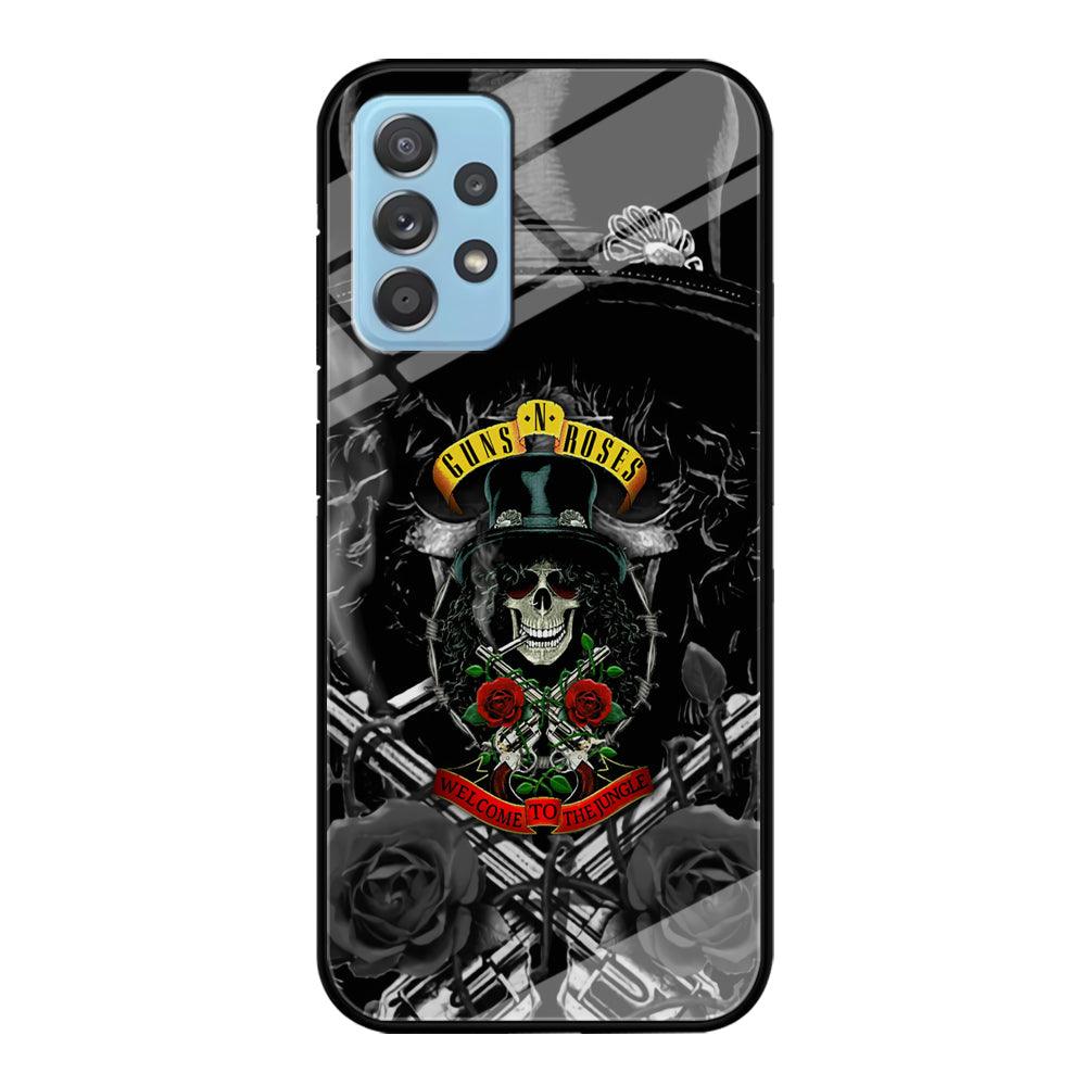 Guns N Roses Smiling Smoker Skull Samsung Galaxy A52 Case-Oxvistore