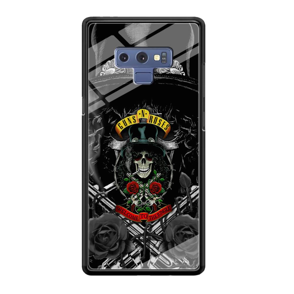 Guns N Roses Smiling Smoker Skull Samsung Galaxy Note 9 Case-Oxvistore