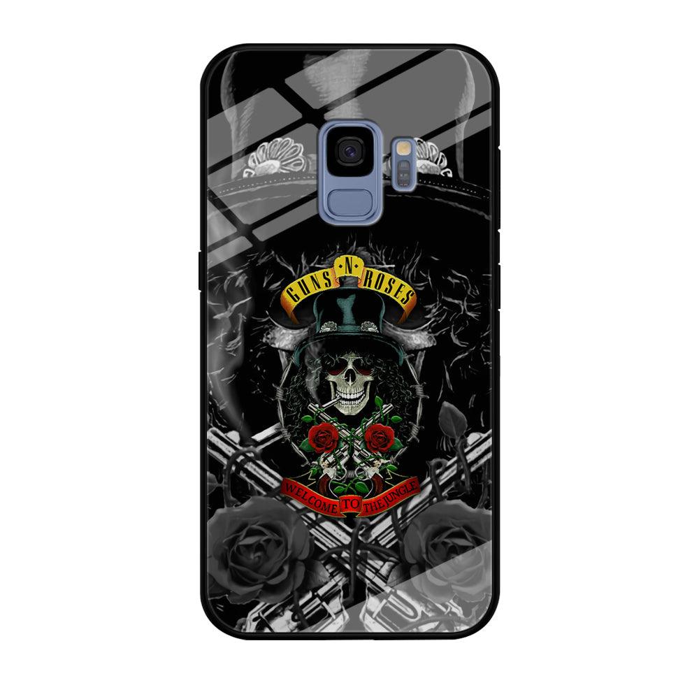 Guns N Roses Smiling Smoker Skull Samsung Galaxy S9 Case-Oxvistore