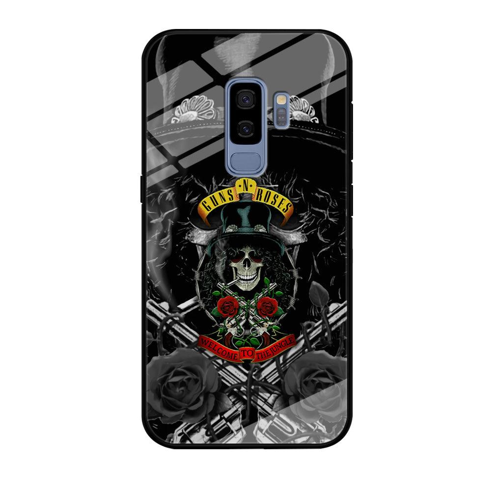 Guns N Roses Smiling Smoker Skull Samsung Galaxy S9 Plus Case-Oxvistore