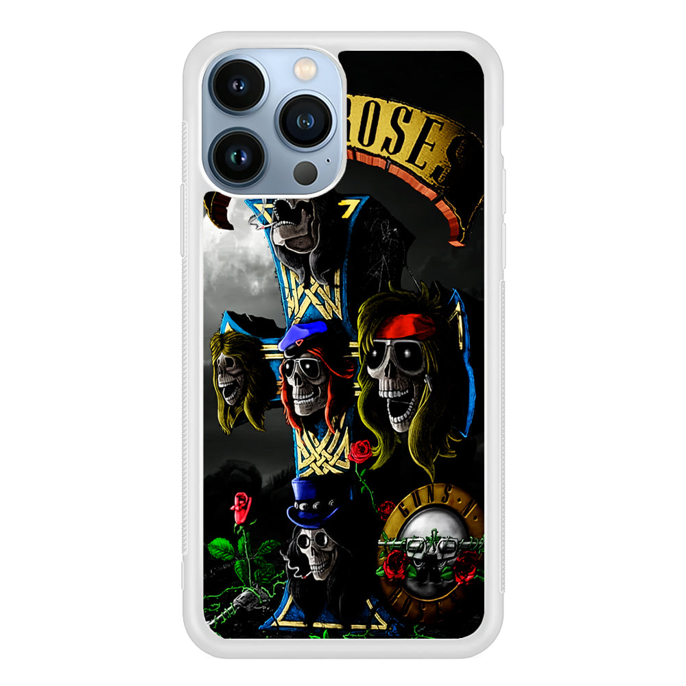 Guns and Roses Music Rock 2D Rubber Phone Case