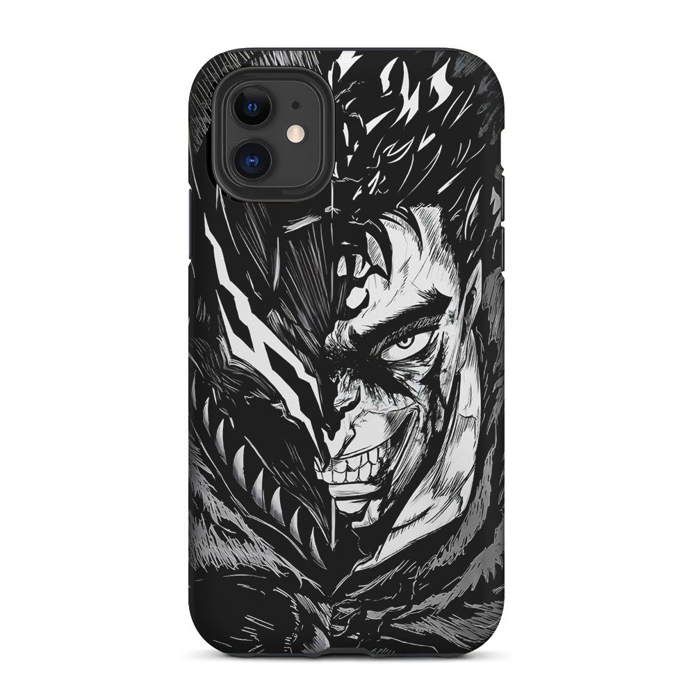 Guts Berserk Black Swordsman 2 in 1 Tough Phone Case