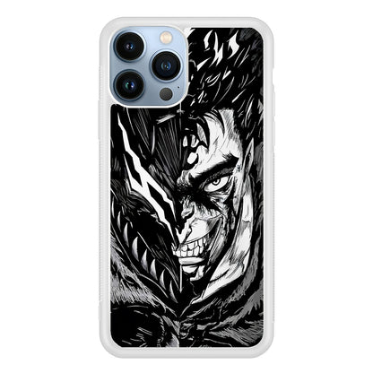 Guts Berserk Black Swordsman 2D Rubber Phone Case