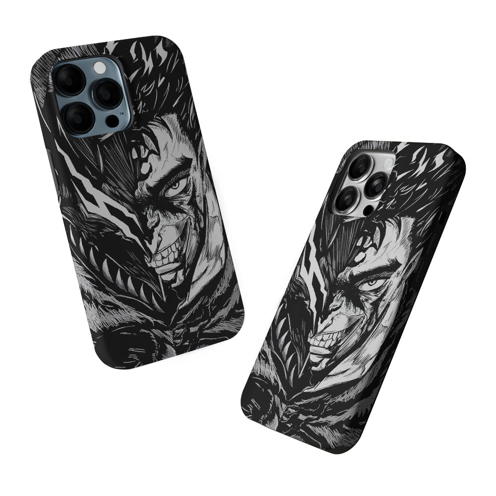 Guts Berserk Black Swordsman 2 in 1 Tough Phone Case