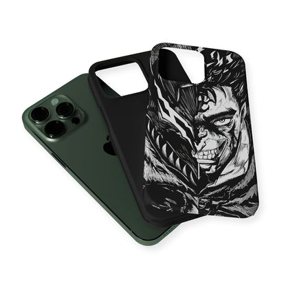 Guts Berserk Black Swordsman 2 in 1 Tough Phone Case