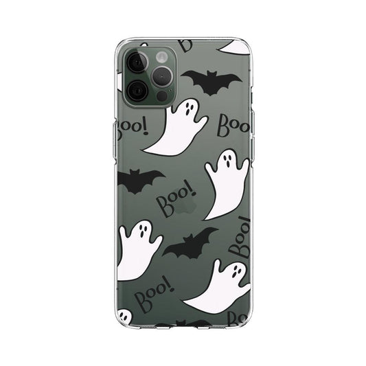 Halloween Flying White Ghosts Clear Soft Case-Oxvistore