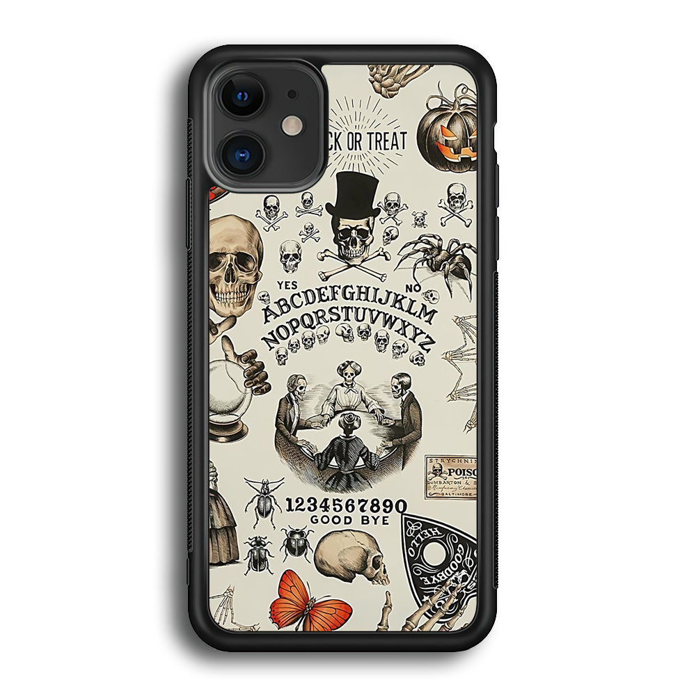 Halloween Games iPhone 12 Case-Rubber Black (2D Case)-Oxvistore