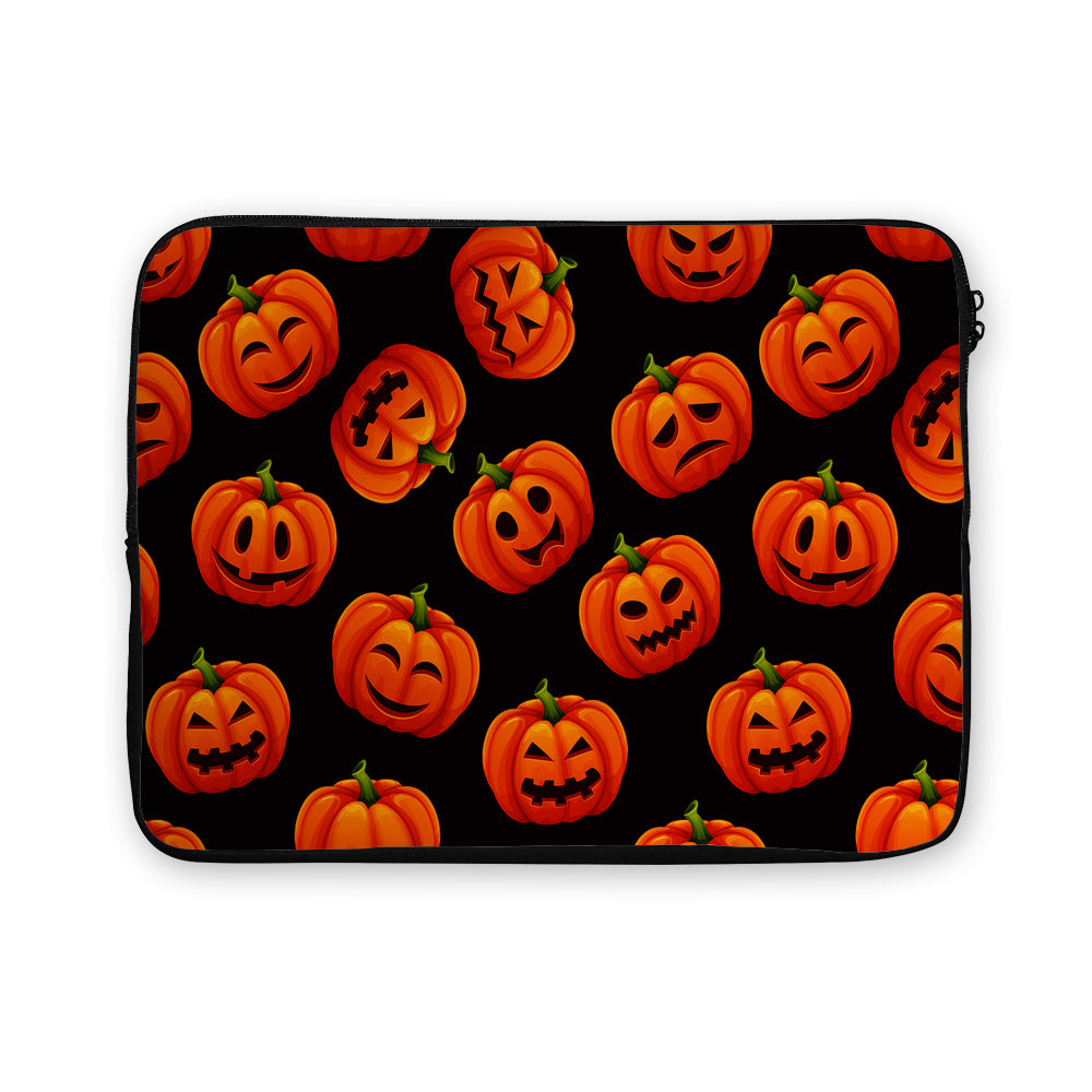 Halloween Pumpkin Pattern Laptop Sleeve Protective Cover