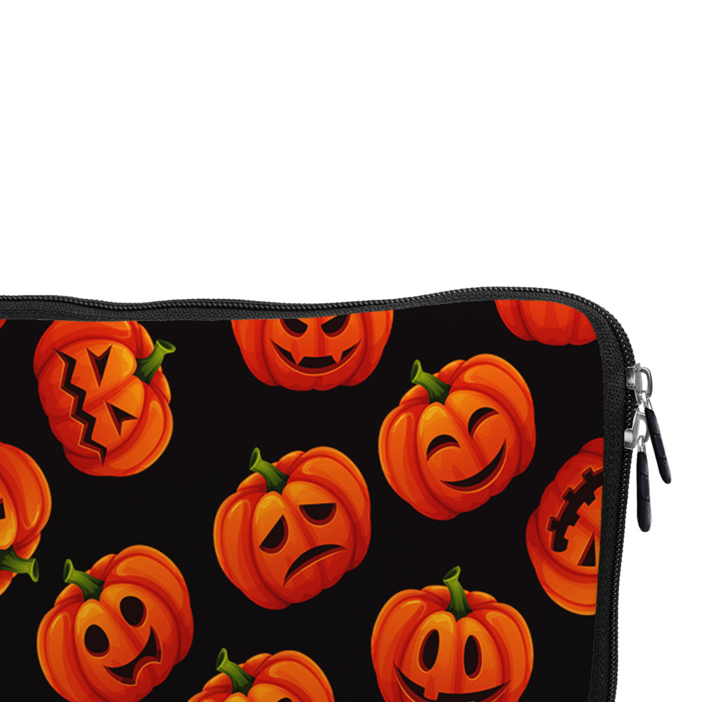 Halloween Pumpkin Pattern Laptop Sleeve Protective Cover