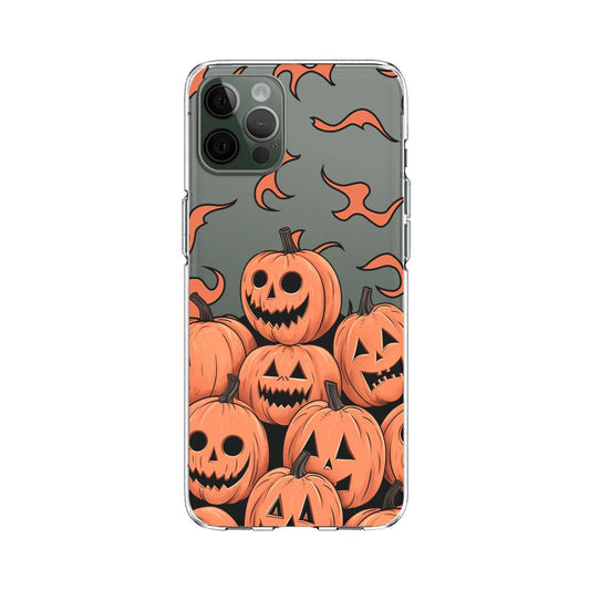 Halloween Scary Laughing Pumpkin Clear Soft Case-Oxvistore