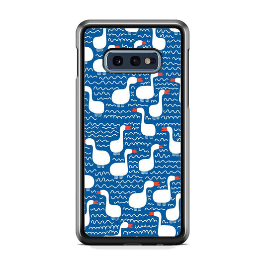 Hand Draw Swan Patern Samsung Galaxy S10E Case-Oxvistore