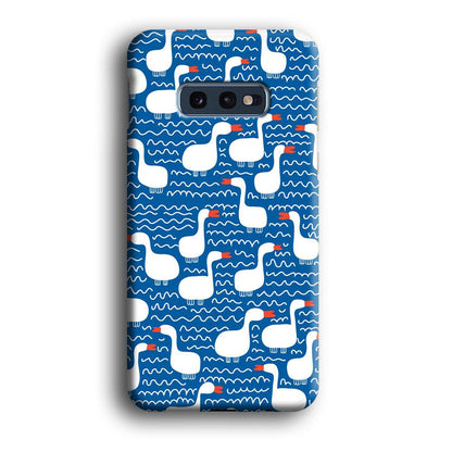 Hand Draw Swan Patern Samsung Galaxy S10E Case-Oxvistore