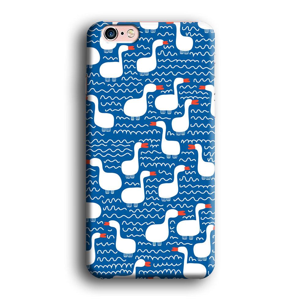 Hand Draw Swan Patern iPhone 6 | 6s Case-Oxvistore