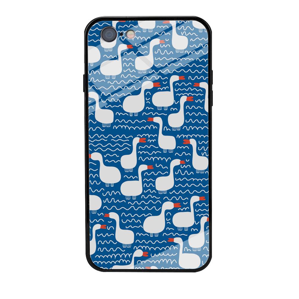 Hand Draw Swan Patern iPhone 6 | 6s Case-Oxvistore