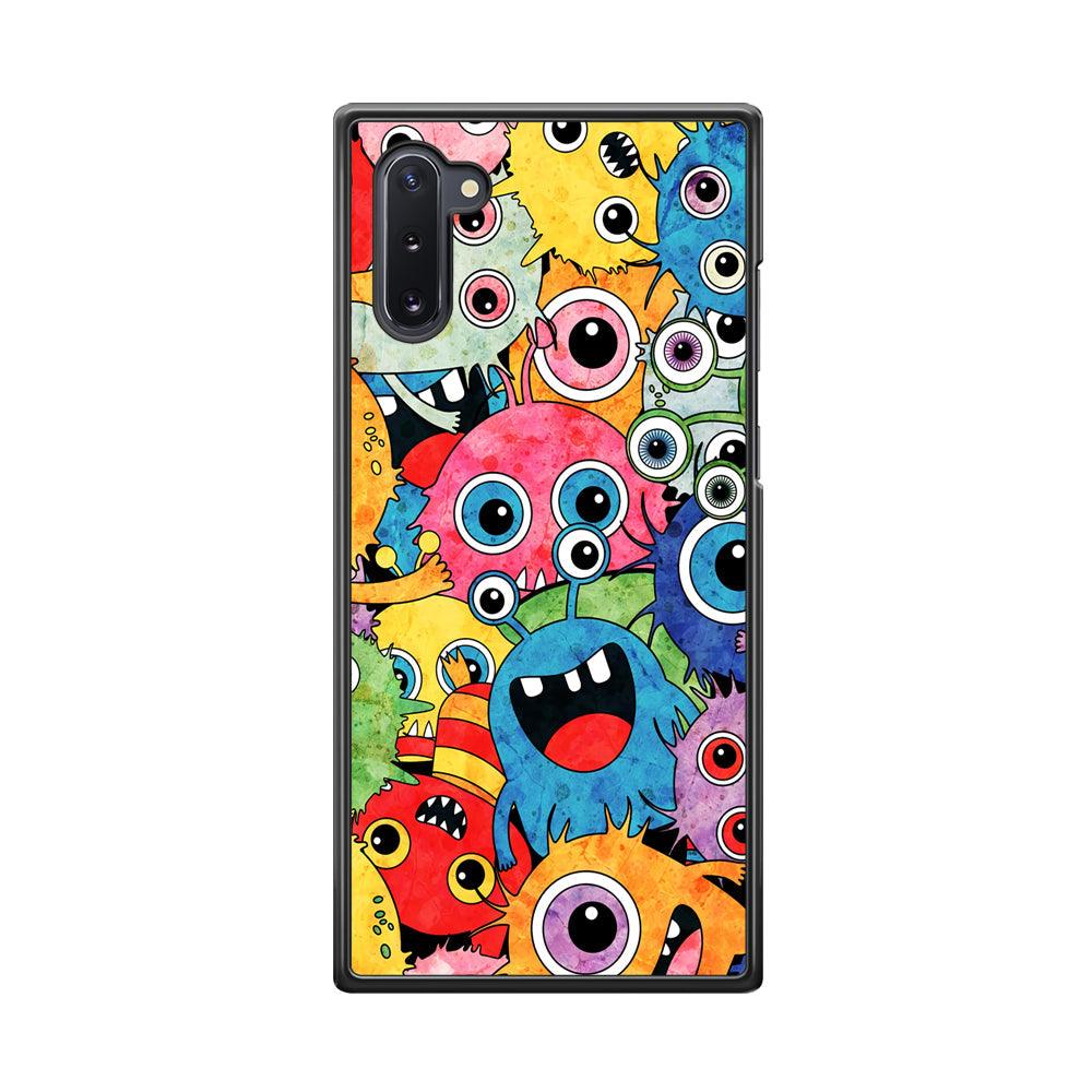 Happiness from Small Things Samsung Galaxy Note 10 Case-Rubber Black (2D Case)-Oxvistore