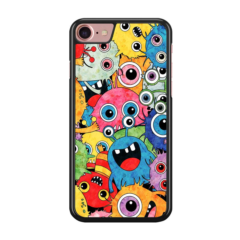 Happiness from Small Things iPhone 7 Case-Rubber Black (2D Case)-Oxvistore