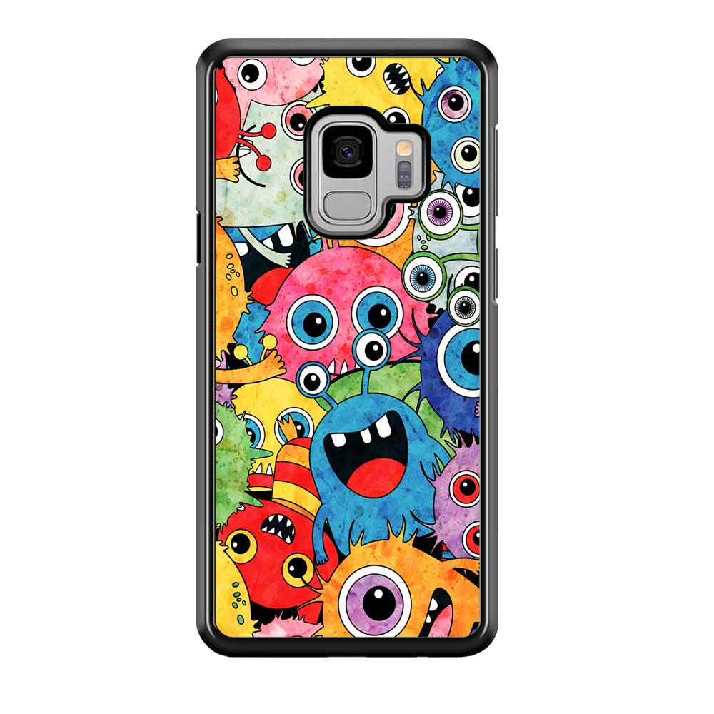 Happiness from Small Things Samsung Galaxy S9 Case-Rubber Black (2D Case)-Oxvistore