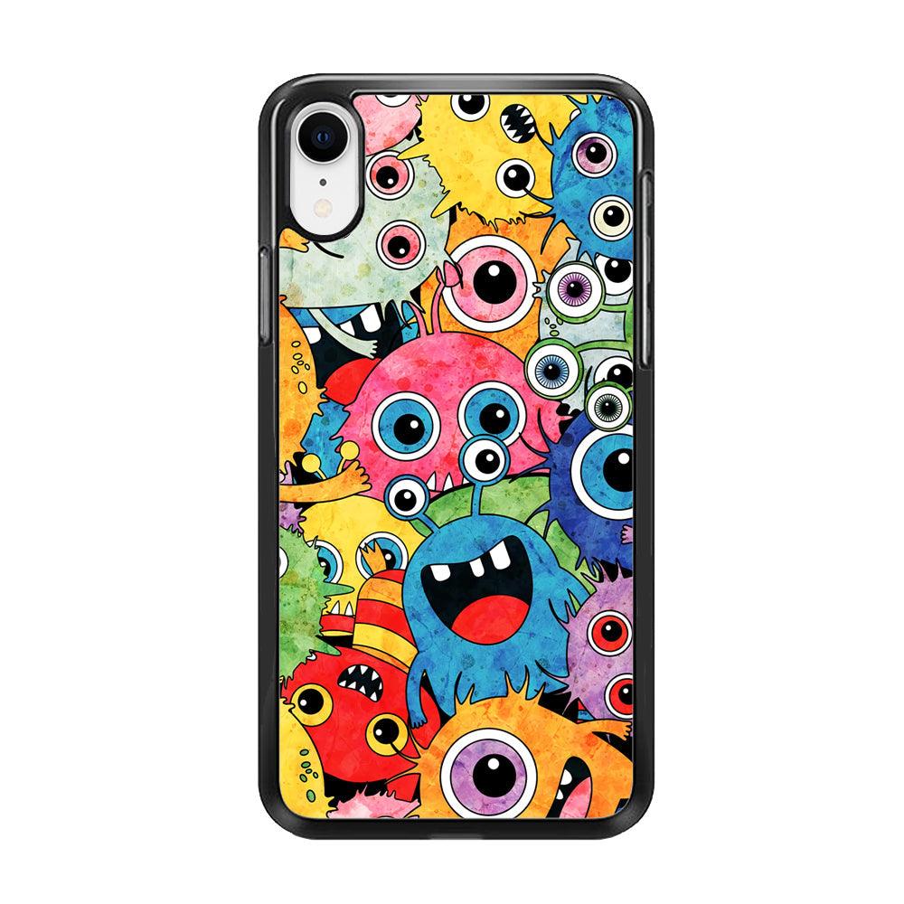 Happiness from Small Things iPhone XR Case-Rubber Black (2D Case)-Oxvistore