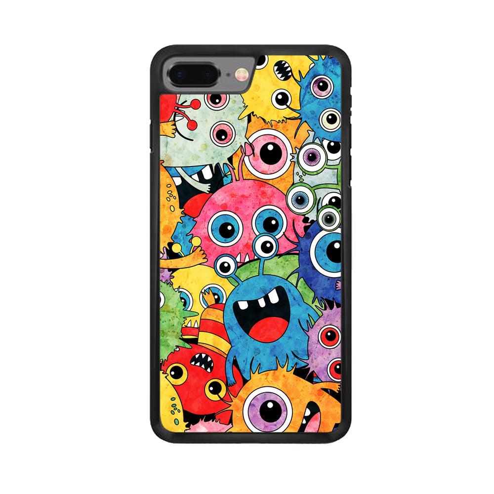 Happiness from Small Things iPhone 8 Plus Case-Rubber White (2D Case)-Oxvistore