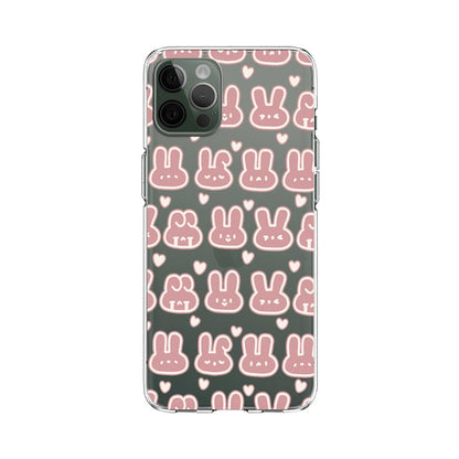 Happy Bunny Stuffed Sayings Clear Soft Case-Oxvistore