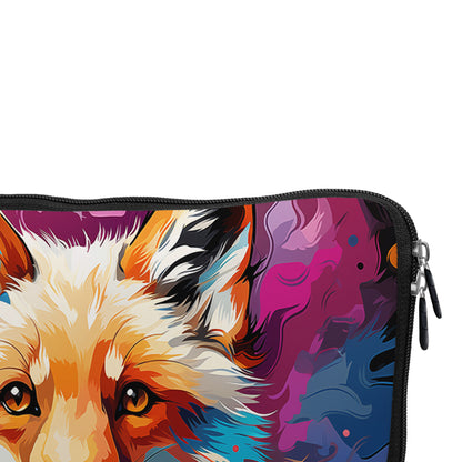 Happy Colorful Fox Laptop Sleeve Protective Cover