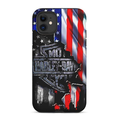 Harley Davidson American Flag 2 in 1 Tough Phone Case