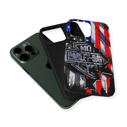 Harley Davidson American Flag 2 in 1 Tough Phone Case