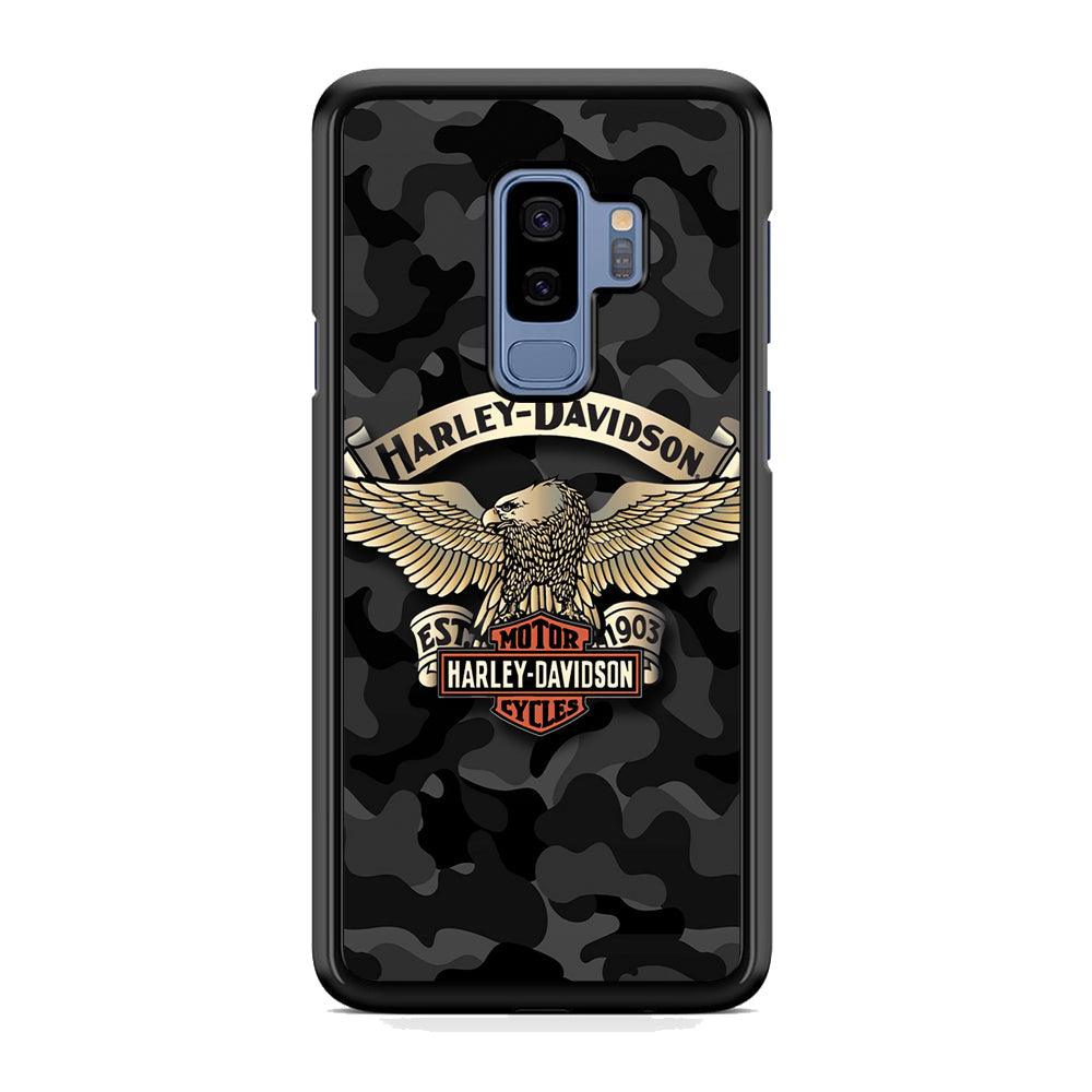 Harley Davidson Black Camoflage Samsung Galaxy S9 Plus Case-Oxvistore