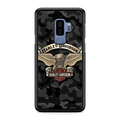 Harley Davidson Black Camoflage Samsung Galaxy S9 Plus Case-Oxvistore