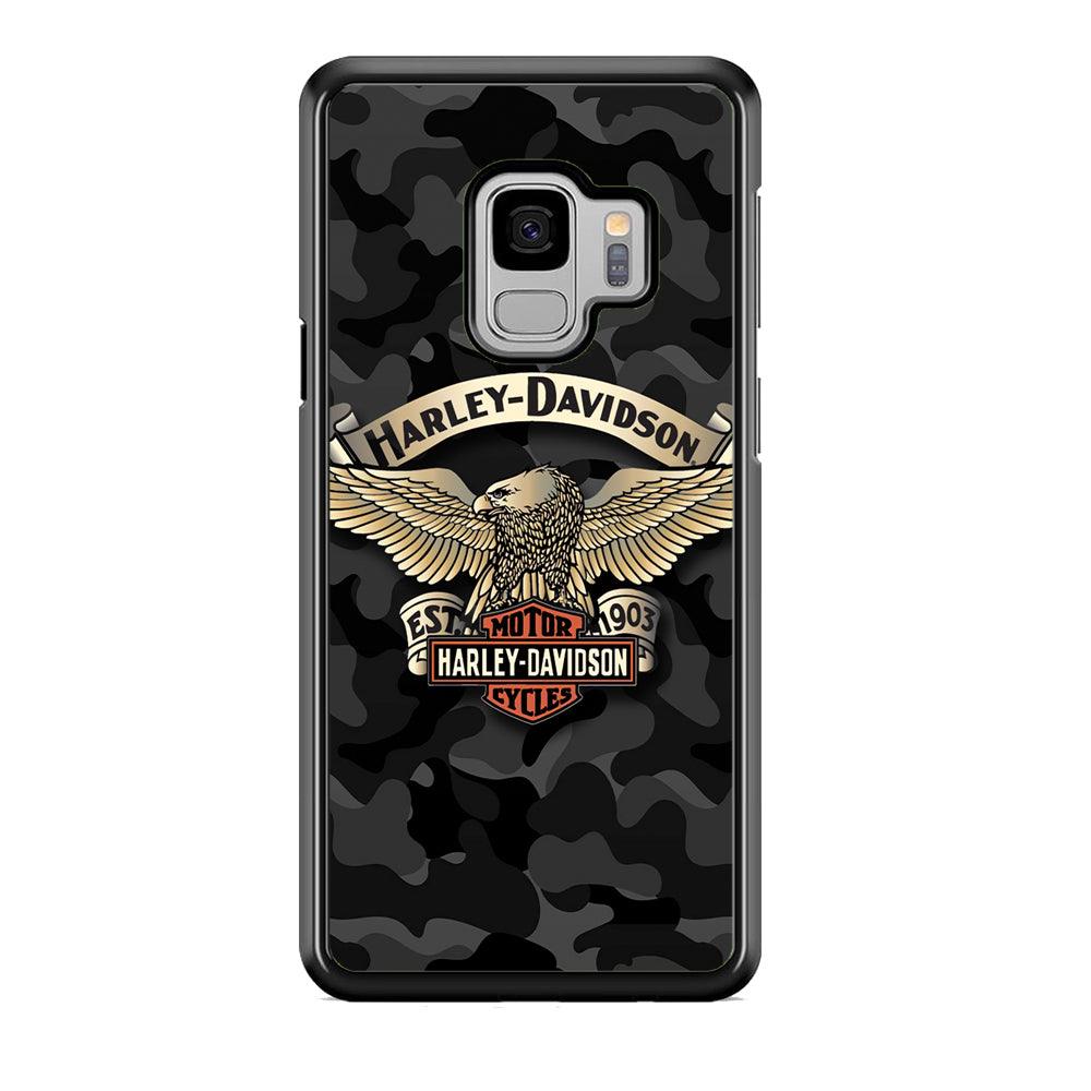 Harley Davidson Black Camoflage Samsung Galaxy S9 Case-Oxvistore