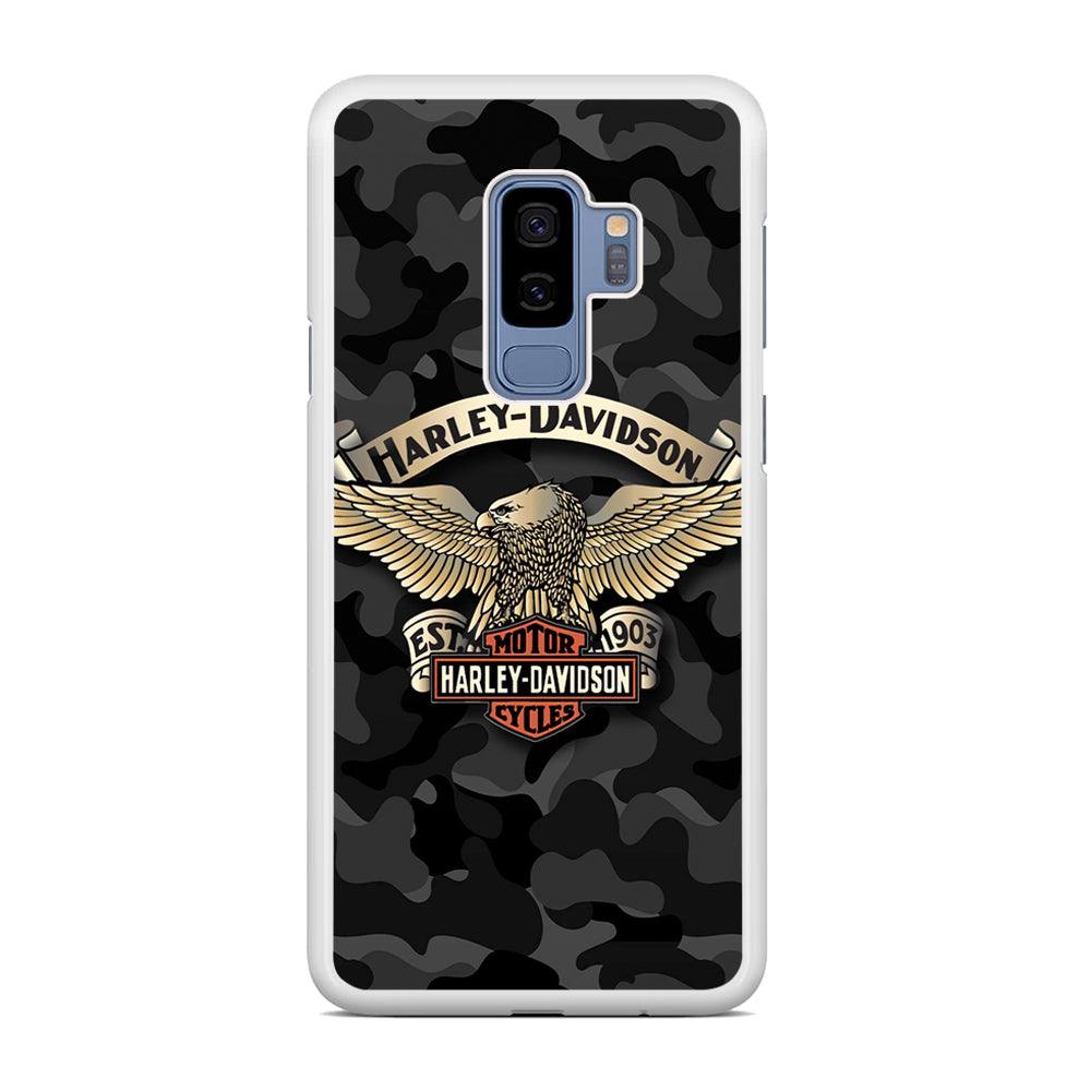 Harley Davidson Black Camoflage Samsung Galaxy S9 Plus Case-Oxvistore