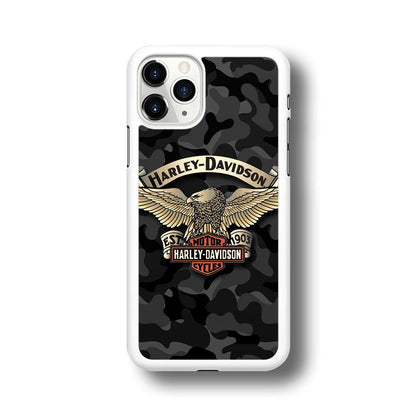 Harley Davidson Black Camoflage iPhone 11 Pro Case-Oxvistore