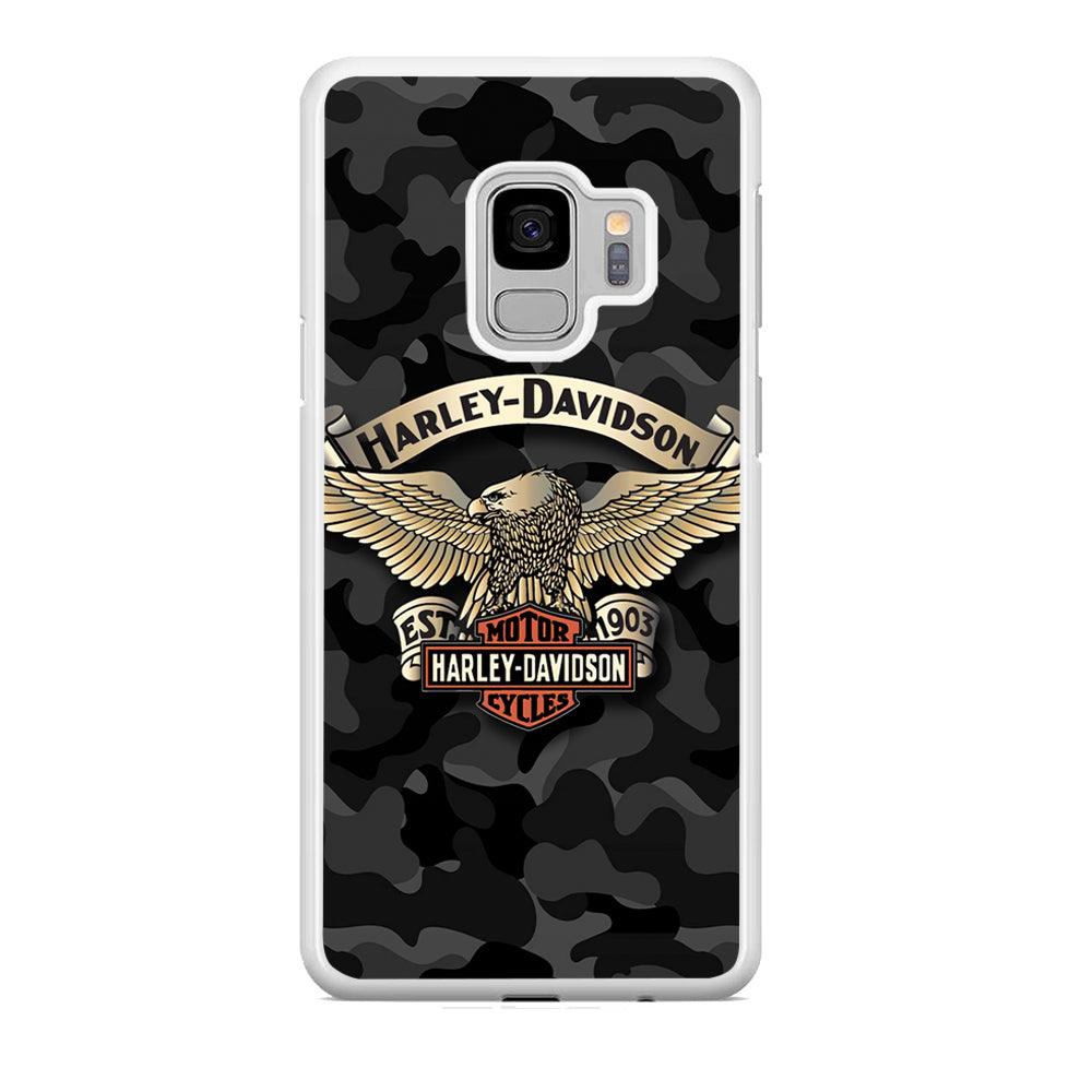 Harley Davidson Black Camoflage Samsung Galaxy S9 Case-Oxvistore