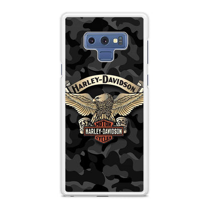 Harley Davidson Black Camoflage Samsung Galaxy Note 9 Case-Oxvistore