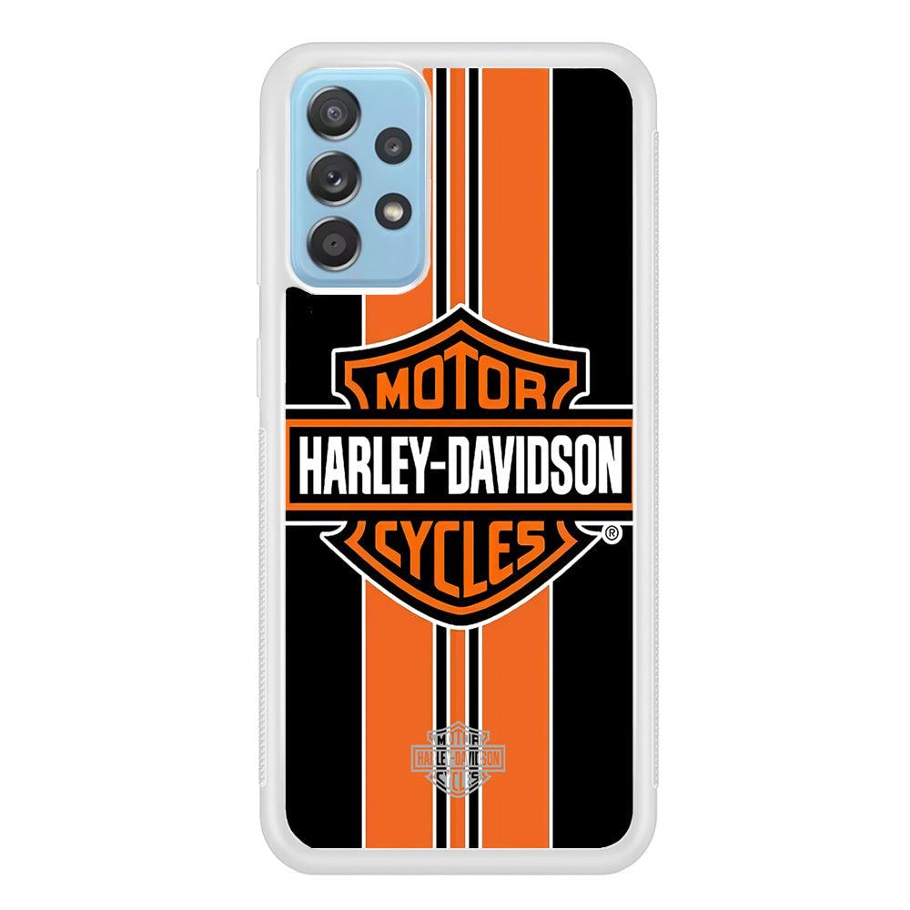 Harley Davidson Black Wide Samsung Galaxy A52 Case-Oxvistore