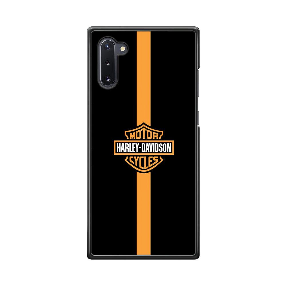 Harley Davidson Center Line Samsung Galaxy Note 10 Case-Rubber Black (2D Case)-Oxvistore
