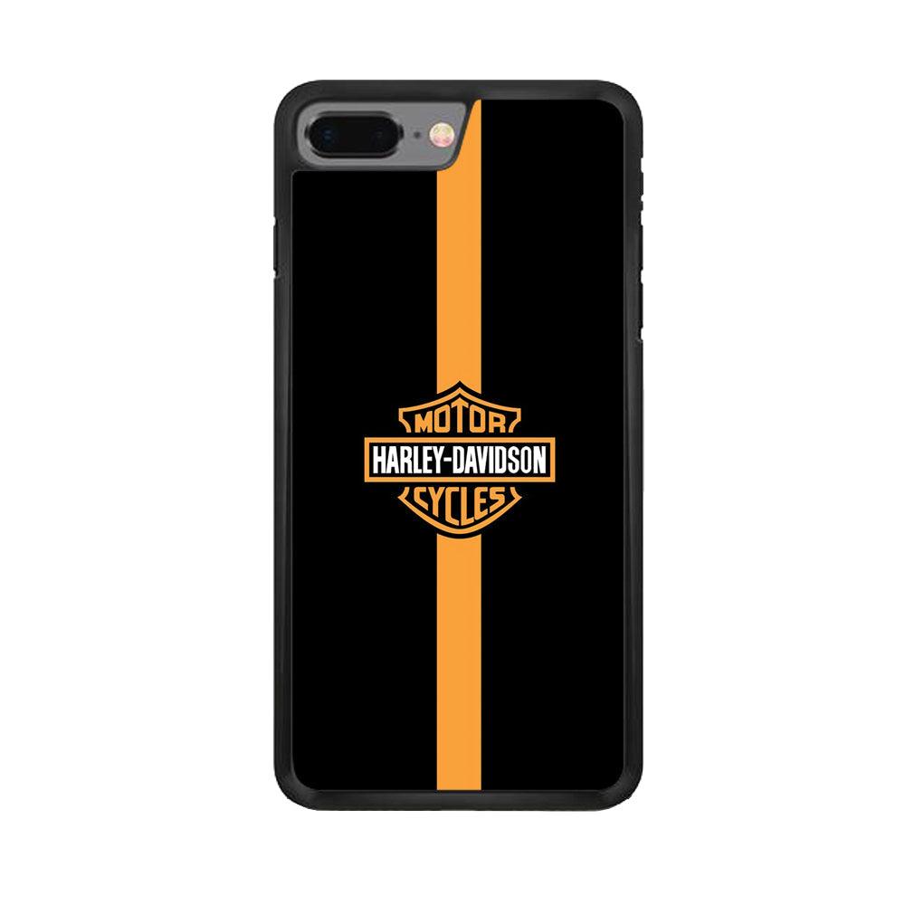 Harley Davidson Center Line iPhone 7 Plus Case-Rubber Black (2D Case)-Oxvistore